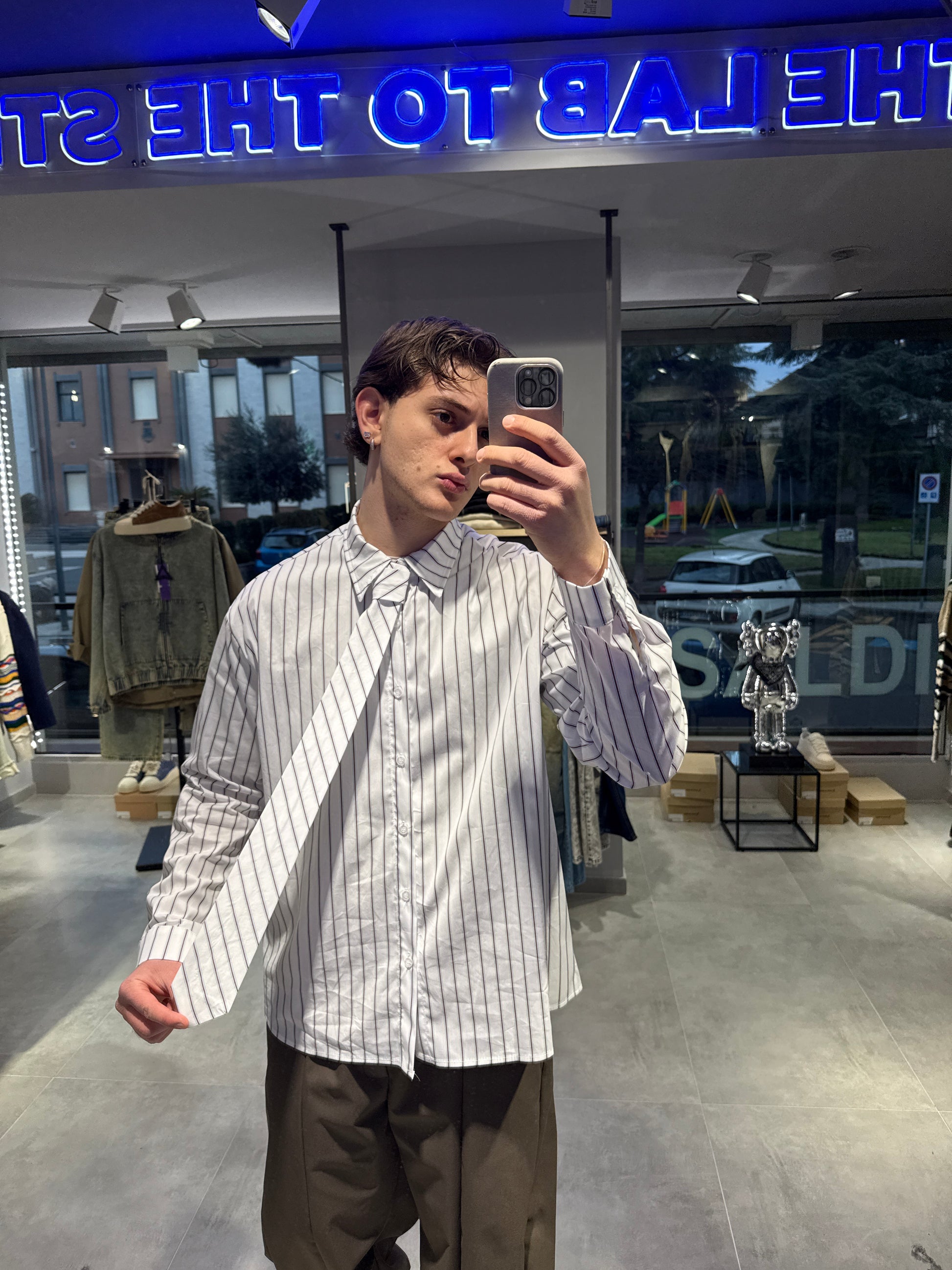 CAMICIA “CRAVATTA” BIANCA
