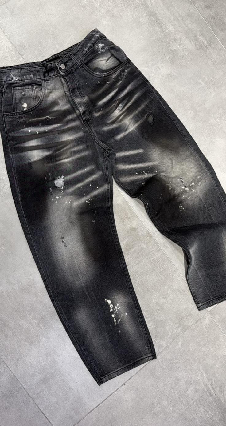 jeans baggy nero
