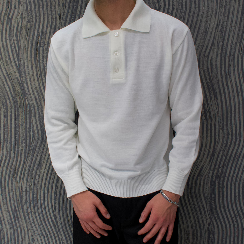 Polo in filo bianca