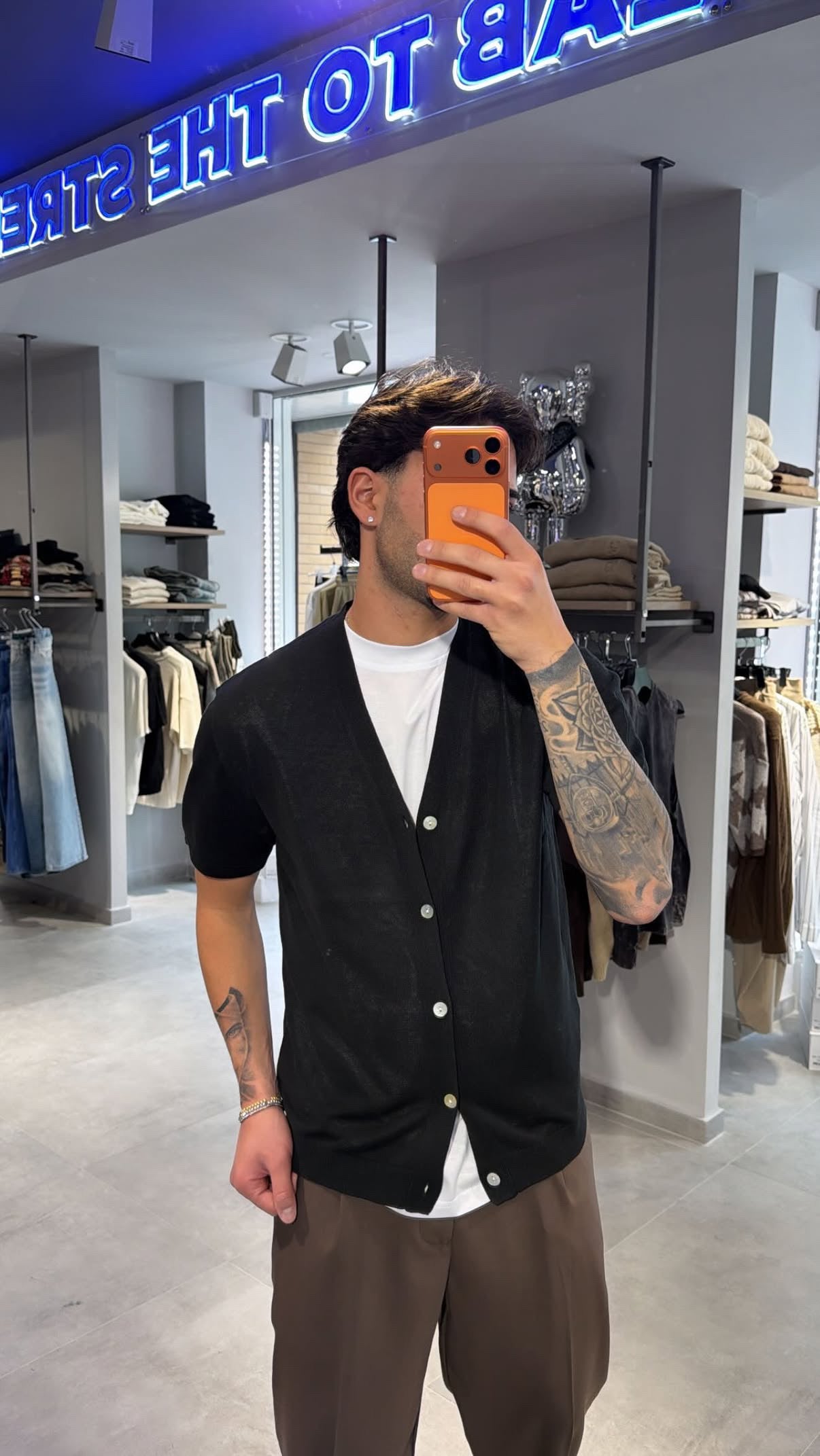 CARDIGAN MEZZA MANICA (nero)