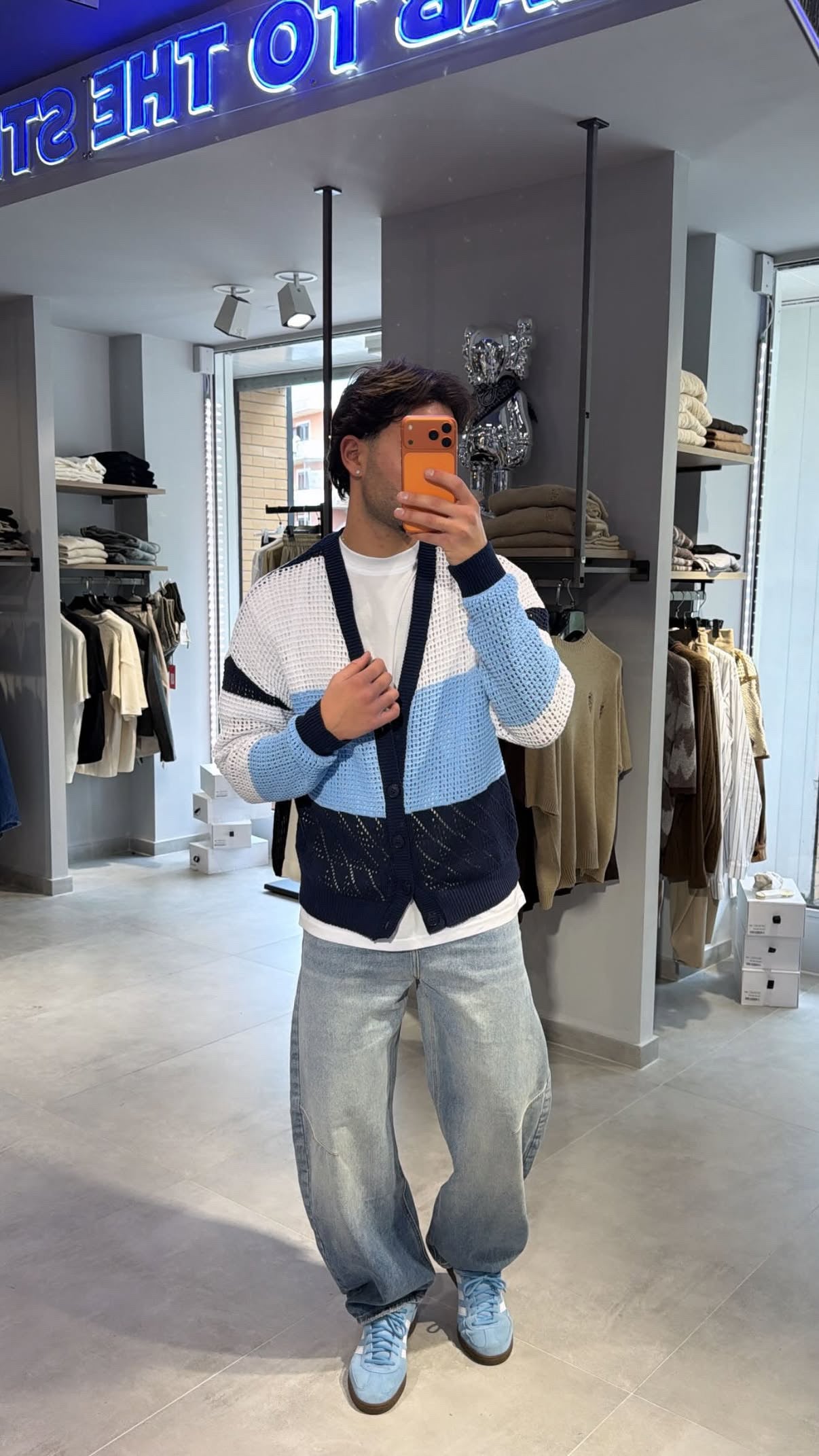 CARDIGAN MÉLANGE (SKY)