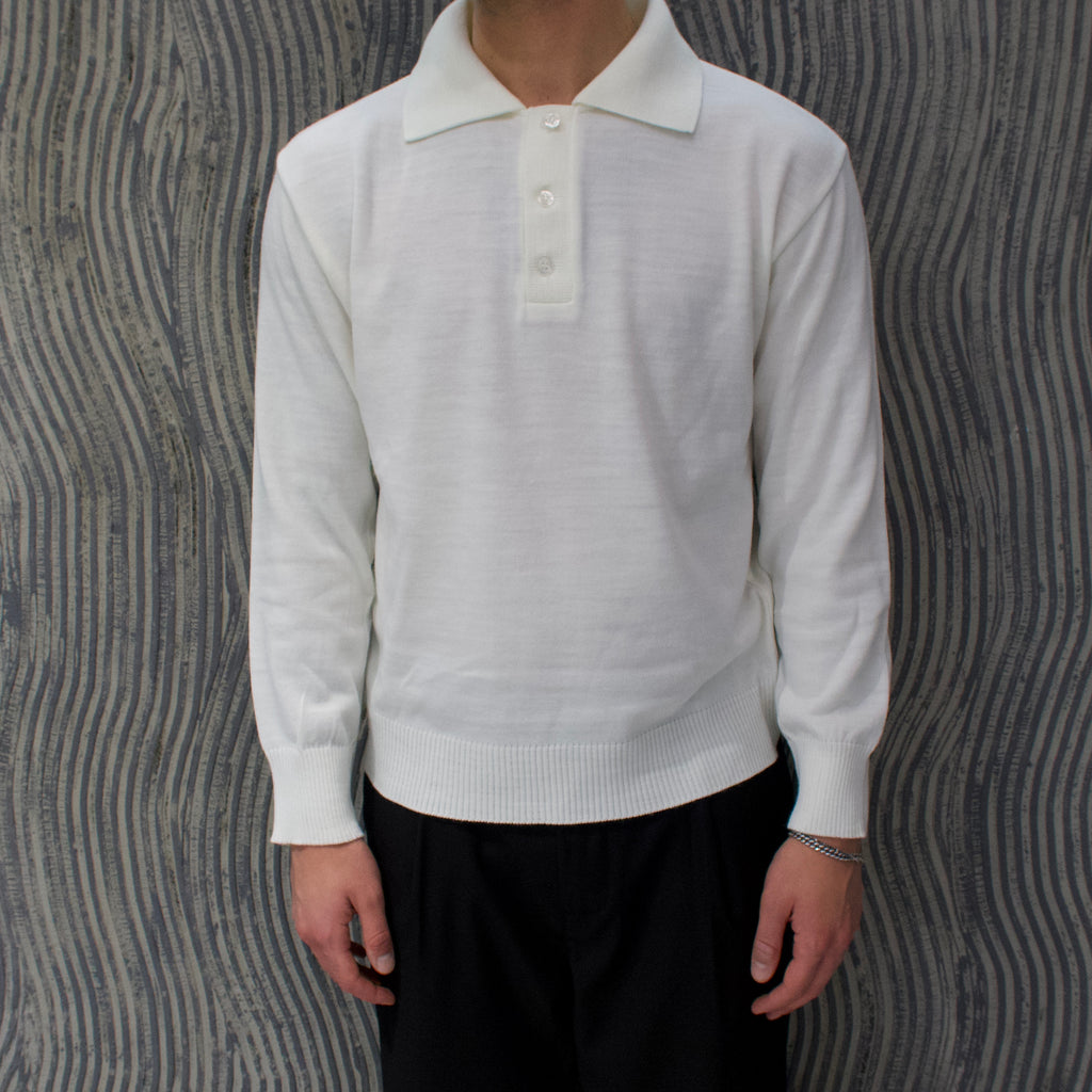 Polo in filo bianca