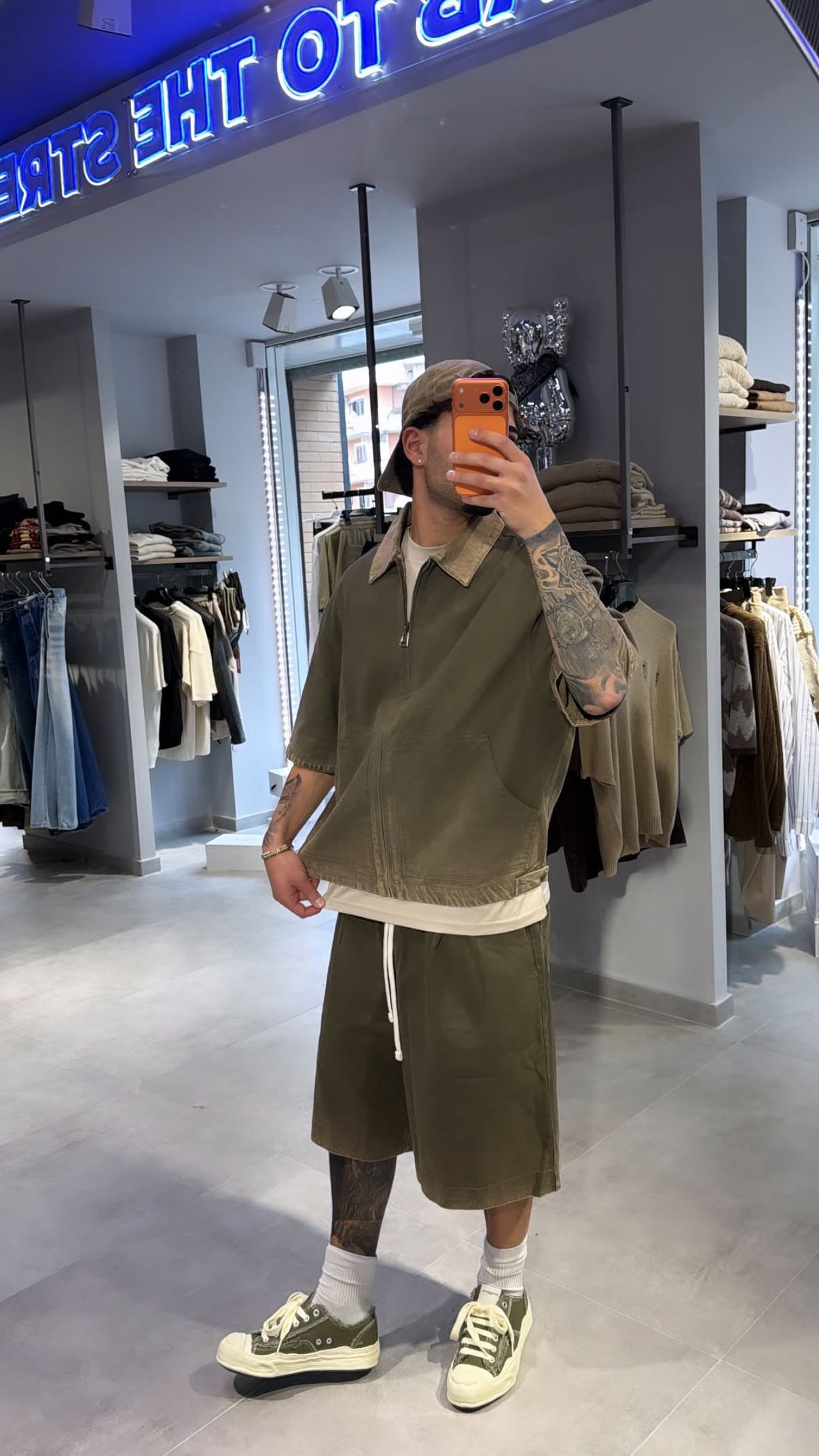 COORDINATO ZIP BERMUDA (GREEN)