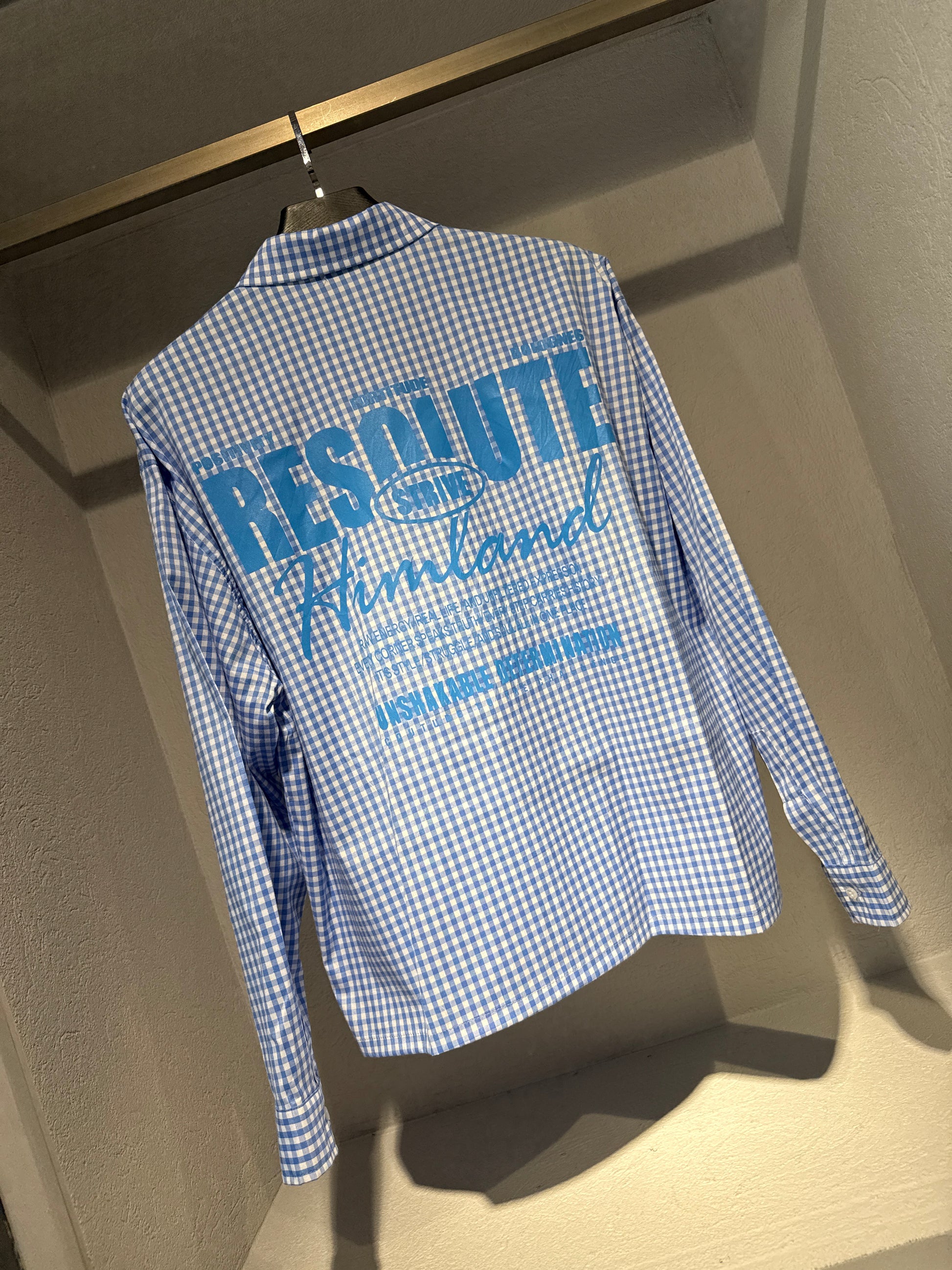 CAMICIA QUADRI “AZZURRA”