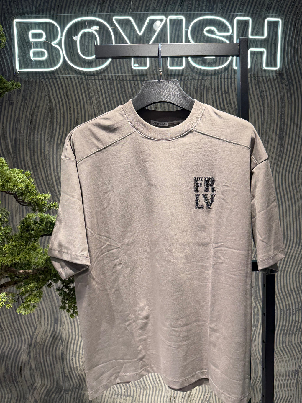 T-shirt “strass” grey