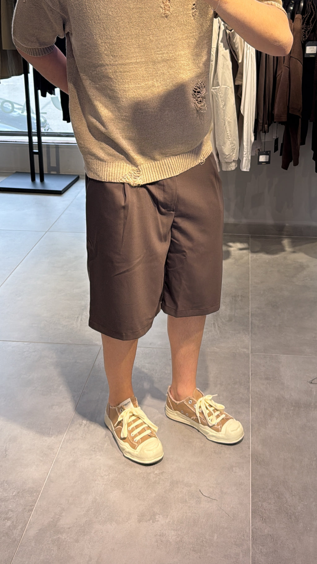 BERMUDA PANTALONE (CIOCCOLATO)