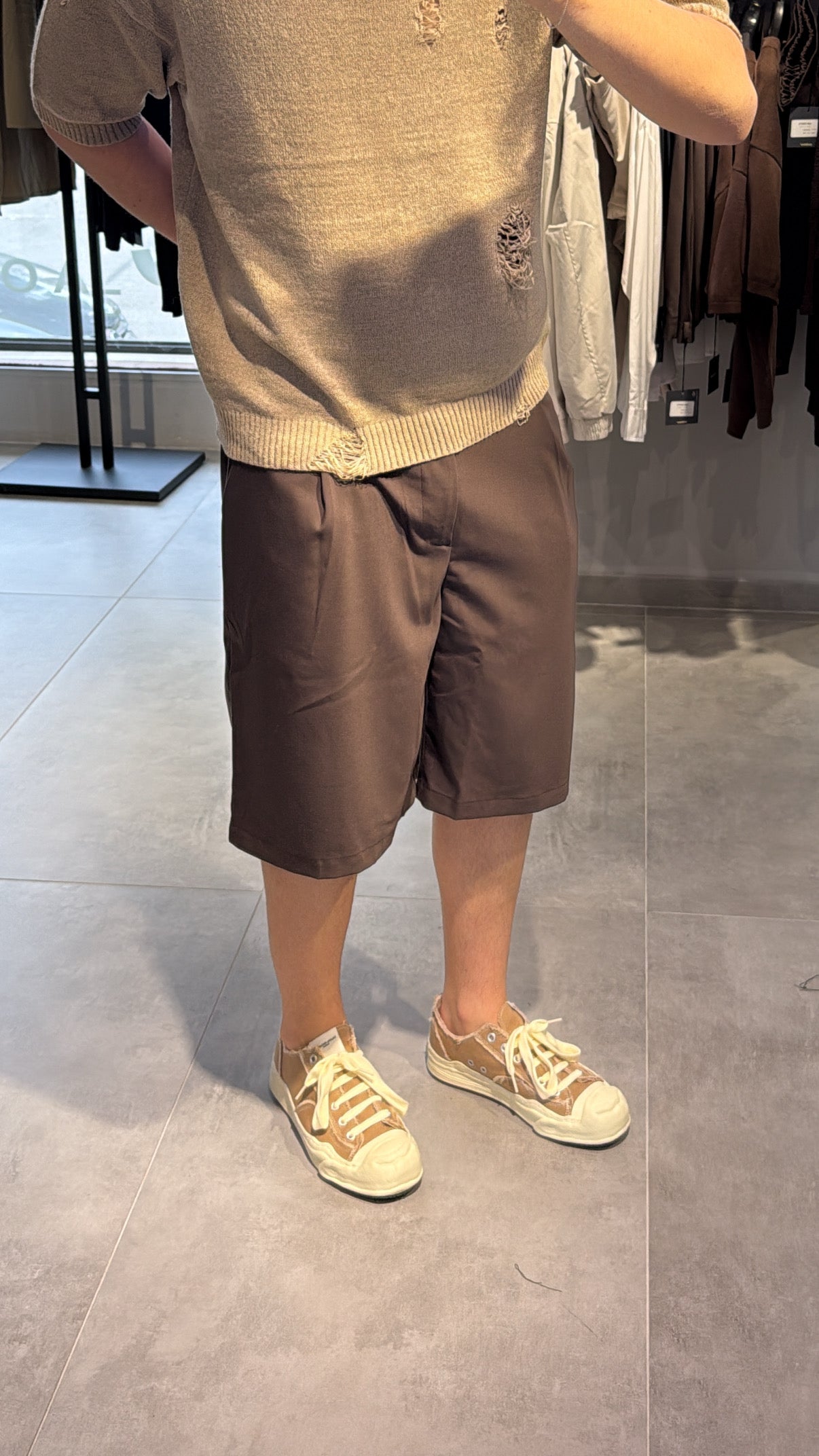 BERMUDA PANTALONE (CIOCCOLATO)