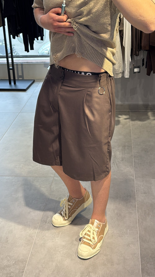 BERMUDA PANTALONE (CIOCCOLATO)