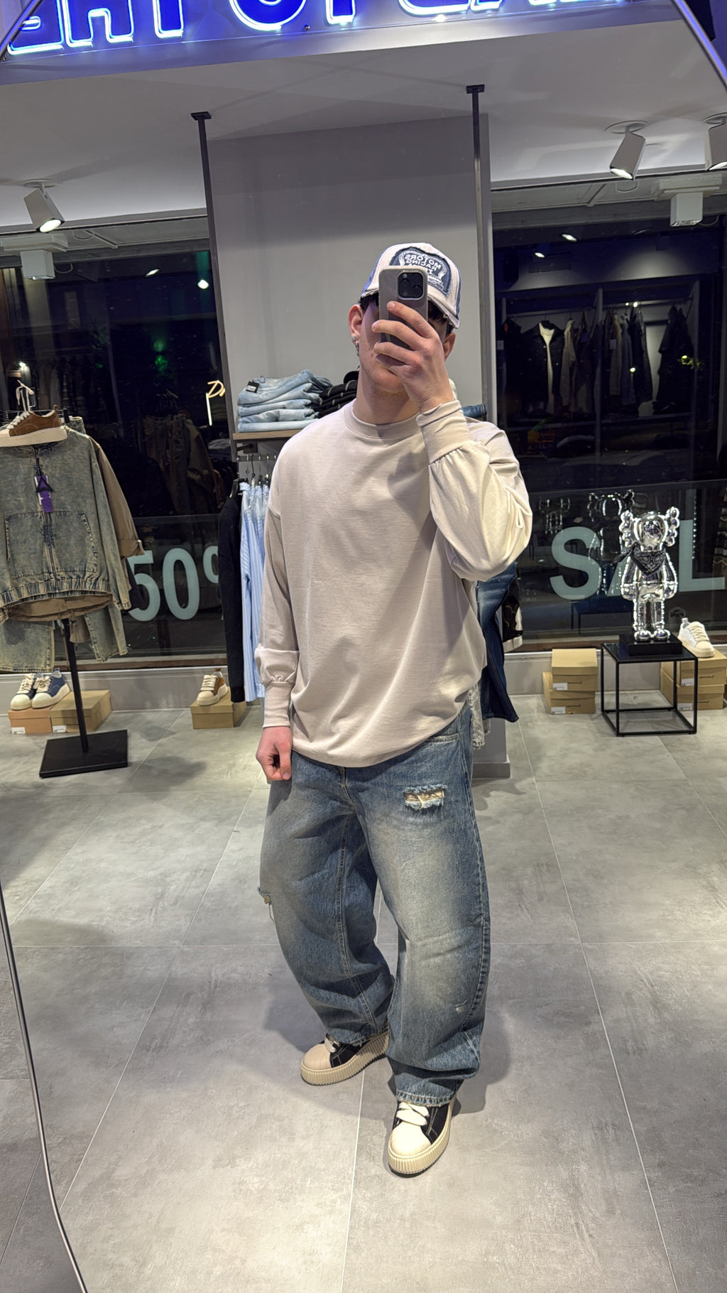 LONG-SLEEVE BEIGE