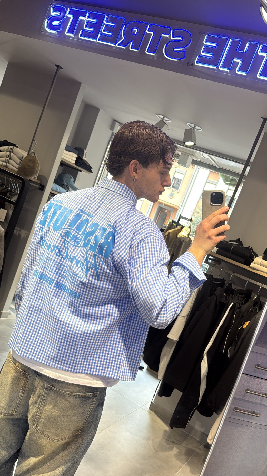 CAMICIA QUADRI “AZZURRA”