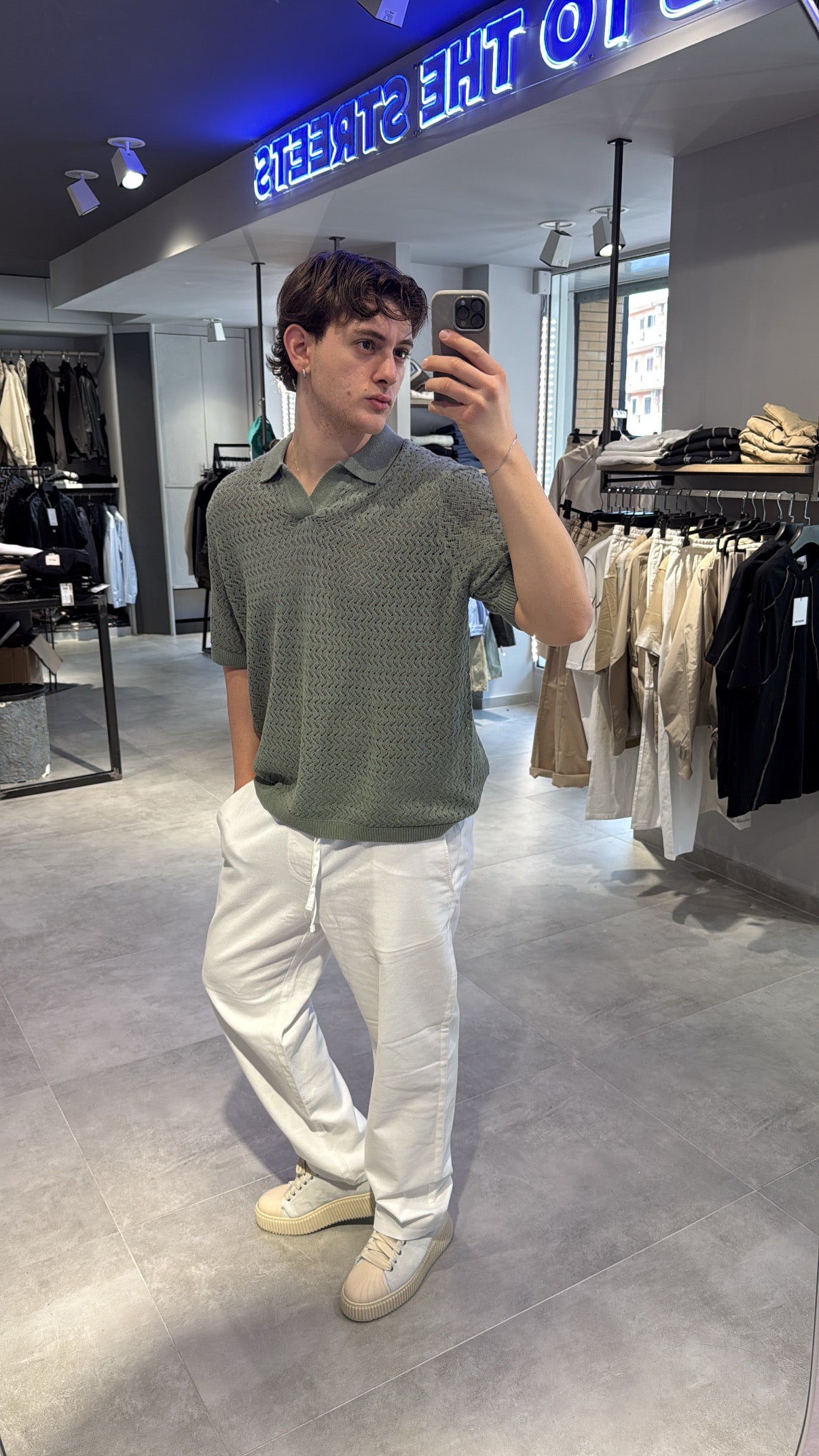 POLO TRAFORATA VERDE