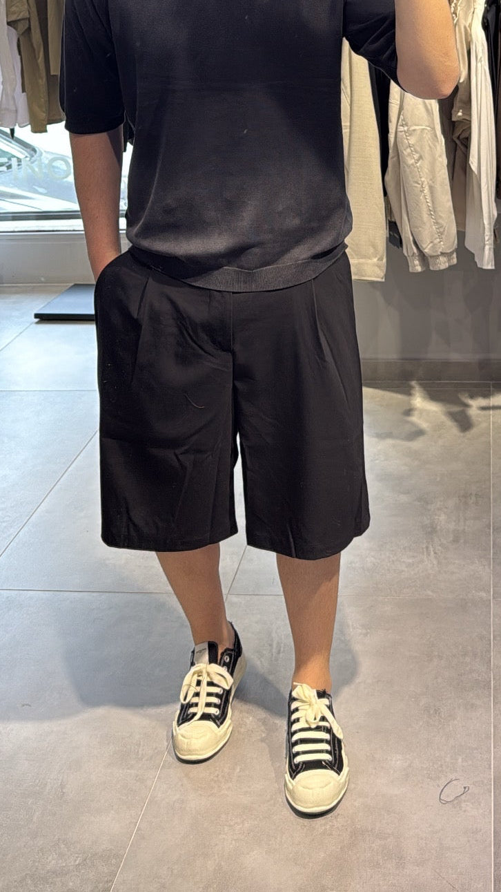 BERMUDA PANTALONE (NERO)