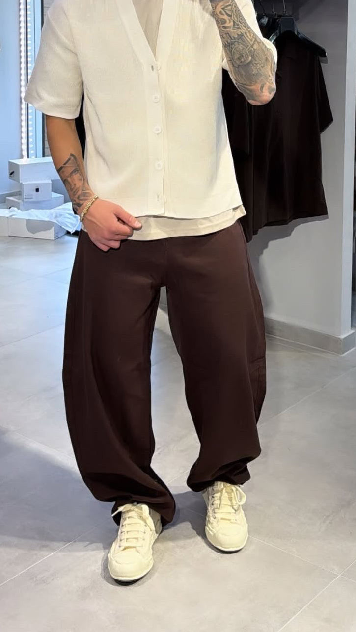 PANT LINO BALOON (MARRONE)