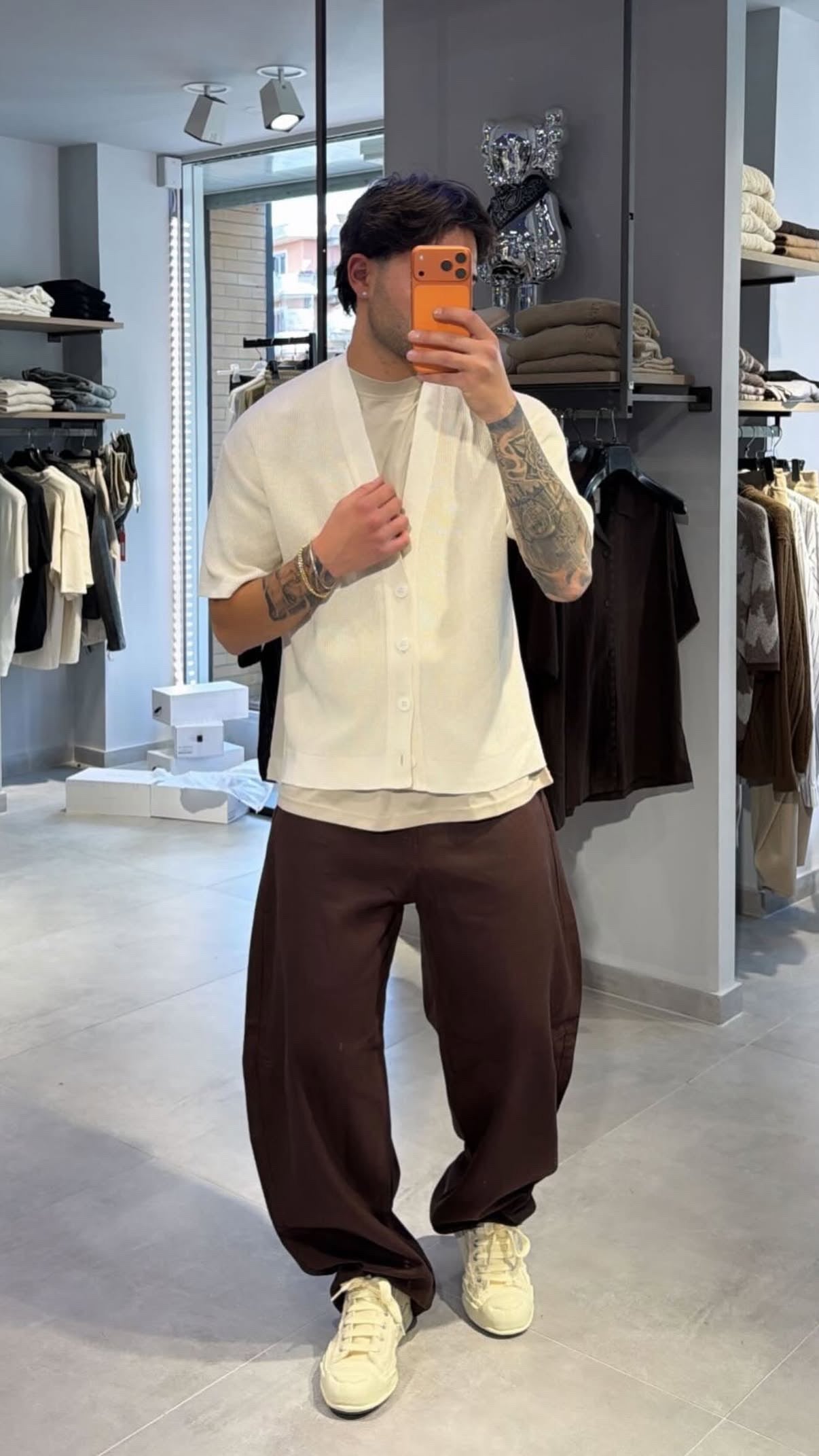 CARDIGAN MEZZA MANICA (BEIGE)